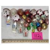 Vintage Mercury Glass Ornaments - Shiny Brite,