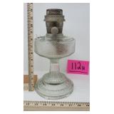 Antique Aladdin Colonial Hobnail Clear Glass Oil