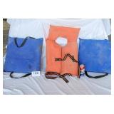 Vintage Orange Life Vest & 2 Stearns US Coast