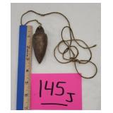 Antique Solid Brass Plumb Bob - weighs 16oz.