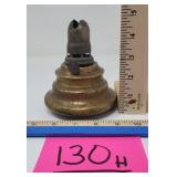 Vintage Brass Kerosene/Oil Lamp. 5" tall x 4"