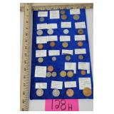 1940-1977 Foreign Coins with research notes.