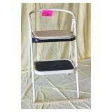 Vintage MCM Cosco? 2 step folding stool. 30" t
