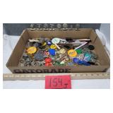 Flat of misc: Stanley Tape Measure, skeleton