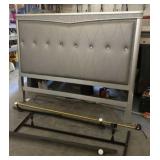 Silver Queen Headboard and Bed Frame Lights Up