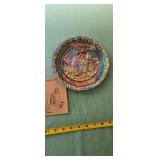 1979 Fenton "Christmas in America" Carnival Plate