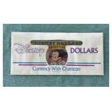 Disney Dollar Currency with Character