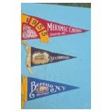 Pennants from the 1950s Meramec Caverns
