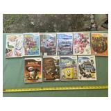 Wii Games, I spy, NBA, Bowling, Kung Fu Panda