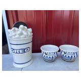 Oreo Cookie Jar and Bowls