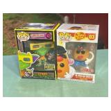 2 Funko Pops Mr. Potato Head and Stripes