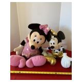 Mickey & Minnie Mouse Stuffed Toys.