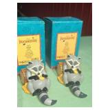 2 Disney Pocahontas Meeko Figurines with Box