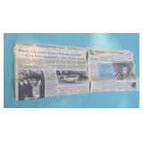 1977 Memphis Tennessee Newspaper Covering the
