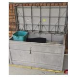 Suncast Deck Box, 41x20x22, Small Trash Can
