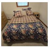 Full Size Bed and Bedding