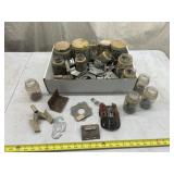 Jars with Screws and Door- Wall Brackets