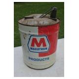 Marathon Oil 5 Gallon Can