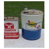 Sunco DX 5 Gallon Oil Can Champion Motor Oil 2