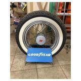 Vintage Goodyear Whitewall Motorcycle Tire