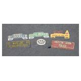 Old License Plate Toppers