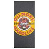 23" Gilmore Gasoline Metal Sign Reproduction