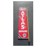 ATLAS Tire Porcelain and Metal Sign 60x16