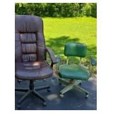Mid-Century Office Chair, Leather Office Chair
