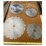 8, 10 and 12 inch Saw Blades