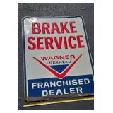 Double Sided Metal Sign Wagner Lockheed 35x45.5