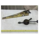 Hand Saw with Mohawk Shelburne Breast Drill