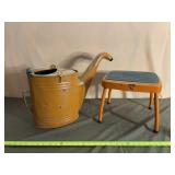 Old Watering Jug with Costco Step Stool