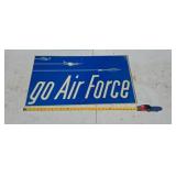 Go Air Force Metal Sign 32x18