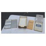 Old Gas Station Receipt Holders with Material and