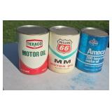 Old Oil Cans Texaco Motor Oil Phillips 66 Amoco