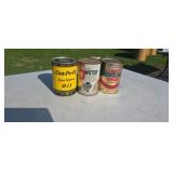 Three Old Oil Cans All are Full Cen-Pe-Co Oil 5