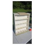Wood Shelf Unit Roy Used for Displaying Oil Cans