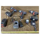 Drill Master Drills, Batteries and Chargers
