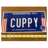 Cuppy License Plate