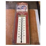Wood Chevrolet Thermometer Missing Glass