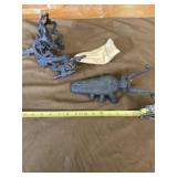 Cast Iron Boot Jack and Hanging Decor
