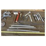 Springs, Wedges, Mallet and All on Table