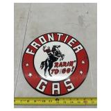Metal Frontier Gas Sign