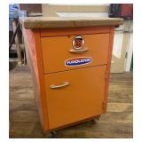 Steel Cabinet on Castors with Drawers for Storage