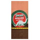 Sinclair Opaline Motor Oil Sign Featuring "Dino"
