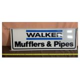 Double Sided Walker Mufflers and Pipes Metal Sign