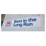 48"X11 1/2" Double Sided Metal Marathon Best in