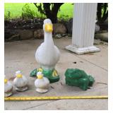 Concrete Goose and Frog