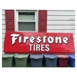 9 1/2 ft x 37in Firestone Tire Sign