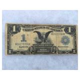 1899 1 Dollar Black Eagle Silver Certificate Note